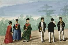 Manila and Its Environs: Mestizos Going to the Fiesta-Jose Honorato Lozano-Giclee Print