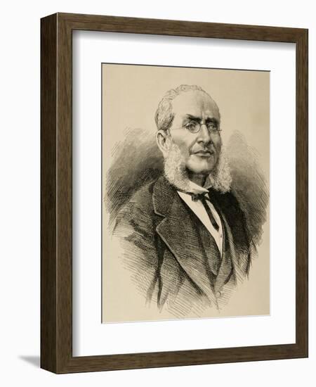 Jose Manjarres Y De Bofarull (1816-1880). Spanish Lawyer and Archaeologist.-Arturo Carretero y Sánchez-Framed Giclee Print