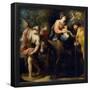 José Moreno / 'Flight into Egypt', ca. 1670, Spanish School, Canvas, 209 cm x 250 cm, P02872.-Jose Moreno-Framed Poster