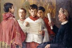 The Marriage Contract, 1895-Jose Rico y Cejudo-Stretched Canvas