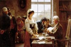 The Marriage Contract, 1895-Jose Rico y Cejudo-Stretched Canvas