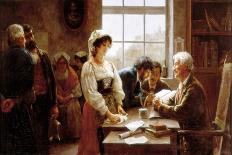 The Marriage Contract, 1895-Jose Rico y Cejudo-Framed Stretched Canvas