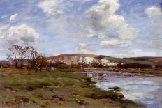 Bury Hill and Village with a View of the North Downs, C1879-1919-Jose Weiss-Stretched Canvas