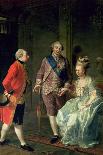 Archduke Maximilian Franz Visiting Marie Antoinette (1755-93) and Louis XVI (1754-93)-Josef Hauzinger-Giclee Print