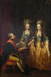 Archduke Maximilian Franz Visiting Marie Antoinette (1755-93) and Louis XVI (1754-93)-Josef Hauzinger-Giclee Print