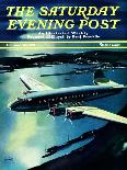 "Night Flight," Saturday Evening Post Cover, February 4, 1939-Josef Kotula-Mounted Giclee Print