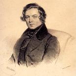 Franz Liszt Hungarian pianist-Josef Kriehuber-Giclee Print