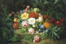 Still Life of Summer Flowers-Josef Lauer-Giclee Print