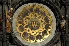 The Prague Astronomical Clock, the Calendar-Josef Manes-Laminated Giclee Print