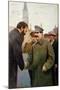 Josef Stalin and the Geophysicist Otto Y Schmidt, 1930S-Jakov Kalinichenko-Mounted Giclee Print