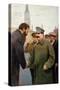 Josef Stalin and the Geophysicist Otto Y Schmidt, 1930S-Jakov Kalinichenko-Stretched Canvas