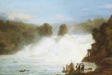 The Falls at Schaffhausen-Josef Stumpf-Stretched Canvas