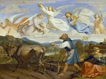 Jacob Encountering Rachel with Her Father's Herds-Josef von Fuhrich-Stretched Canvas