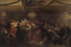 A Wedding Party from Vingåker, 1857-Josef Wilhelm Wallander-Stretched Canvas