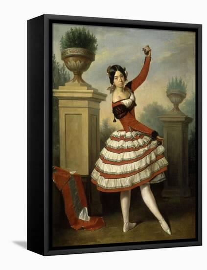 Josefa Vargas, 1840-Antonio Maria Esquivel-Framed Stretched Canvas