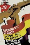 Spanish Civil War Poster for the Socialist Party of Catalonia-Josep Renau-Framed Stretched Canvas