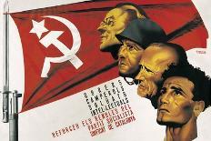 Spanish Civil War Poster for the Communist Party-Josep Renau-Framed Art Print