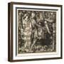 Joseph Accused before Potiphar (Finished Composition), 1860 (Pen & Ink on Paper)-Dante Gabriel Charles Rossetti-Framed Giclee Print