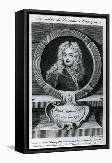 Joseph Addison, Esquire (1672-1719) Illustration for the Universal Magazine, 1748-Godfrey Kneller-Framed Stretched Canvas