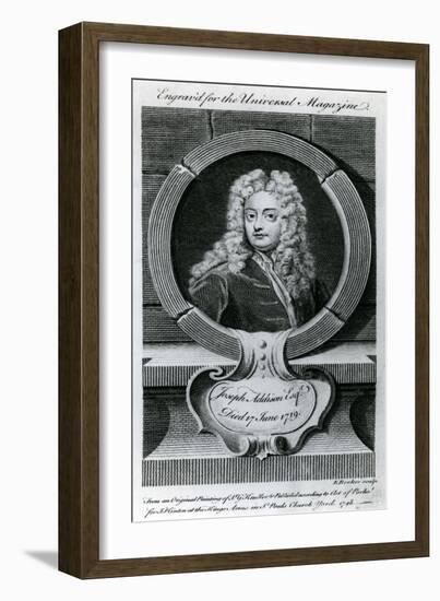 Joseph Addison, Esquire (1672-1719) Illustration for the Universal Magazine, 1748-Godfrey Kneller-Framed Giclee Print