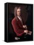 Joseph Addison - portrait-Michael Dahl-Framed Stretched Canvas