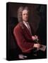 Joseph Addison - portrait-Michael Dahl-Stretched Canvas