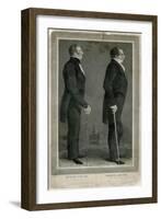 Joseph and Hiram Smith, Pioneers of Mormonism-S Maudsley-Framed Art Print