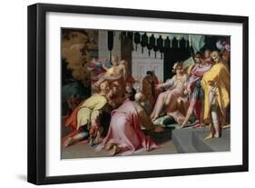 Joseph and His Brothers, 1595-1600-Abraham Bloemaert-Framed Premium Giclee Print