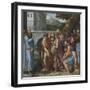 Joseph and His Brothers Par Salviati, Giuseppe (1520-1575). Oil on Wood, Size : 62X62, 1540S, Priva-Giuseppe della Porta Salviati-Framed Giclee Print