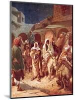 Joseph and Mary Arrive at Bethlehem, But Find There Is No Room for Them at the Inn-William Brassey Hole-Mounted Premium Giclee Print