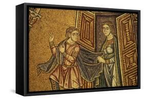 Joseph and Potiphar's Wife, Mosaic in St. Mark's Basilica, Venice, Italy, 11th-13th Century-null-Framed Stretched Canvas
