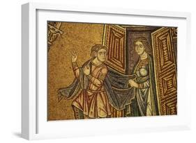 Joseph and Potiphar's Wife, Mosaic in St. Mark's Basilica, Venice, Italy, 11th-13th Century-null-Framed Giclee Print