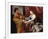 Joseph and Potiphar's Wife-Guido Reni-Framed Art Print