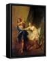 Joseph and Potiphar's Wife-Nicolas Bertin-Framed Stretched Canvas