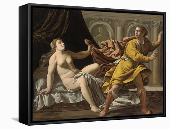 Joseph and Potiphar's Wife-Marcantonio Bassetti-Framed Stretched Canvas