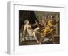 Joseph and Potiphar's Wife-Marcantonio Bassetti-Framed Giclee Print