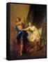 Joseph and Potiphars Wife-Nicolas Bertin-Framed Stretched Canvas