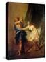 Joseph and Potiphars Wife-Nicolas Bertin-Stretched Canvas