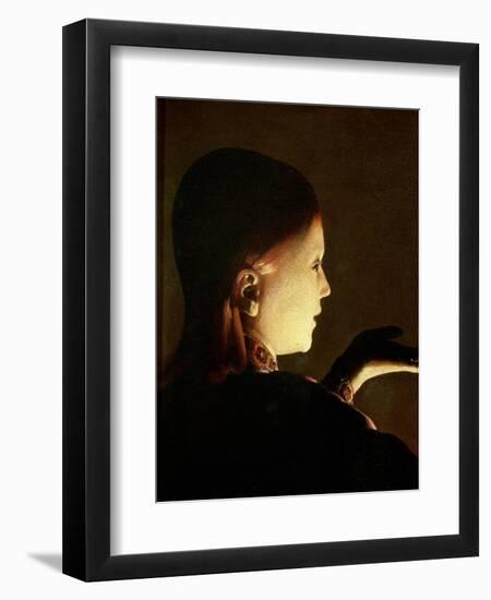 Joseph and the Angel, 1652-Georges de La Tour-Framed Premium Giclee Print