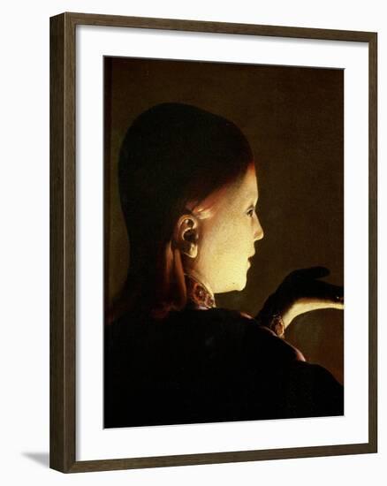 Joseph and the Angel, 1652-Georges de La Tour-Framed Giclee Print