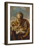 Joseph and the Christ Child in His Arms-Guido Reni-Framed Giclee Print