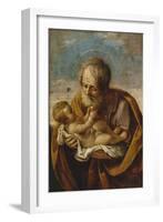 Joseph and the Christ Child in His Arms-Guido Reni-Framed Giclee Print