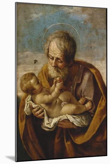 Joseph and the Christ Child in His Arms-Guido Reni-Mounted Giclee Print