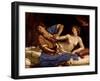 Joseph and the Wife of Potiphar, circa 1649-Guercino (Giovanni Francesco Barbieri)-Framed Giclee Print