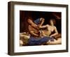 Joseph and the Wife of Potiphar, circa 1649-Guercino (Giovanni Francesco Barbieri)-Framed Giclee Print