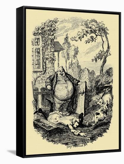 Joseph Andrews-George Cruikshank-Framed Stretched Canvas