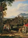 A View of the Tiber Near Rome, a Rural Feast, 1818-Joseph Anton Koch-Giclee Print