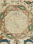 Page from a Hebrew Bible with Birds, 1299-Joseph Asarfati-Giclee Print