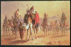 Arab Caravan by a Sphinx, 1868-Joseph-Austin Benwell-Giclee Print