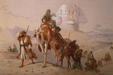 Arab Caravan by a Sphinx, 1868-Joseph-Austin Benwell-Framed Giclee Print